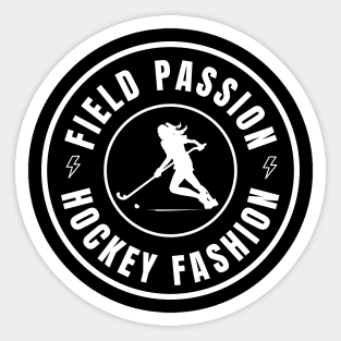 Field Hockey Girl Sticker